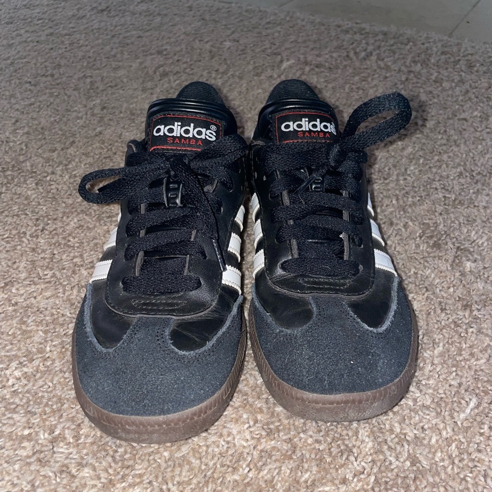 Adidas Sambas, boys size 5, women size 6.5